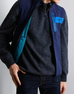 Online Hackett London Veste Soft HKT Sport Performance bleu marine