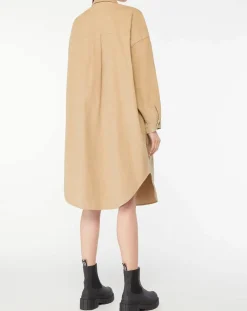 Sale Element Veste surchemise en Velours milleraies Manitoba Cord beige foncé