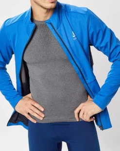 Homme Odlo Veste technique Markenes bleue