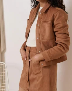 Femme Garance Paris Veste Trinite camel