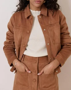 Femme Garance Paris Veste Trinite camel