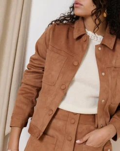 Femme Garance Paris Veste Trinite camel