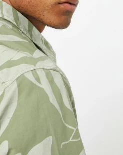 Sale Marc O'Polo Veste Trucker Coton Bio kaki clair