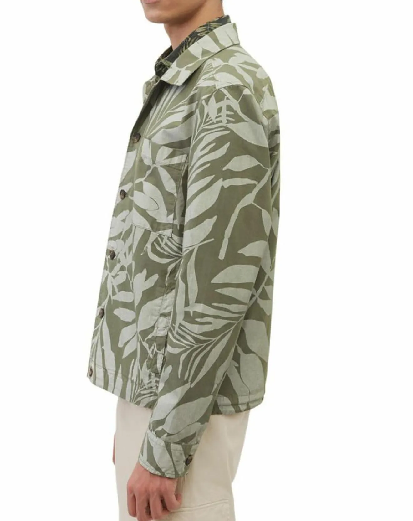 Sale Marc O'Polo Veste Trucker Coton Bio kaki clair