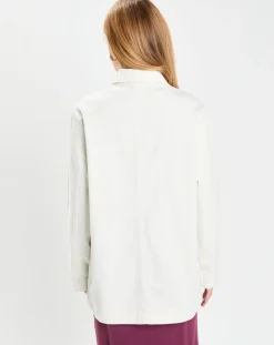 Femme Galeries Lafayette Veste Twill Coton Loom écrue