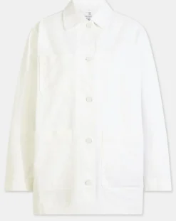 Femme Galeries Lafayette Veste Twill Coton Loom écrue