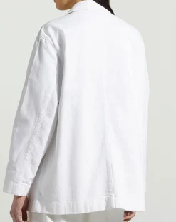 Femme Galeries Lafayette Veste Twill Coton Loom écrue