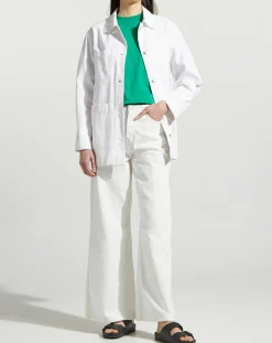 Femme Galeries Lafayette Veste Twill Coton Loom écrue