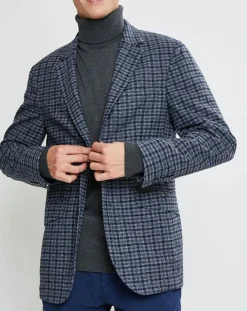 Homme Hackett London Veste Vichy tricolore bleu/gris