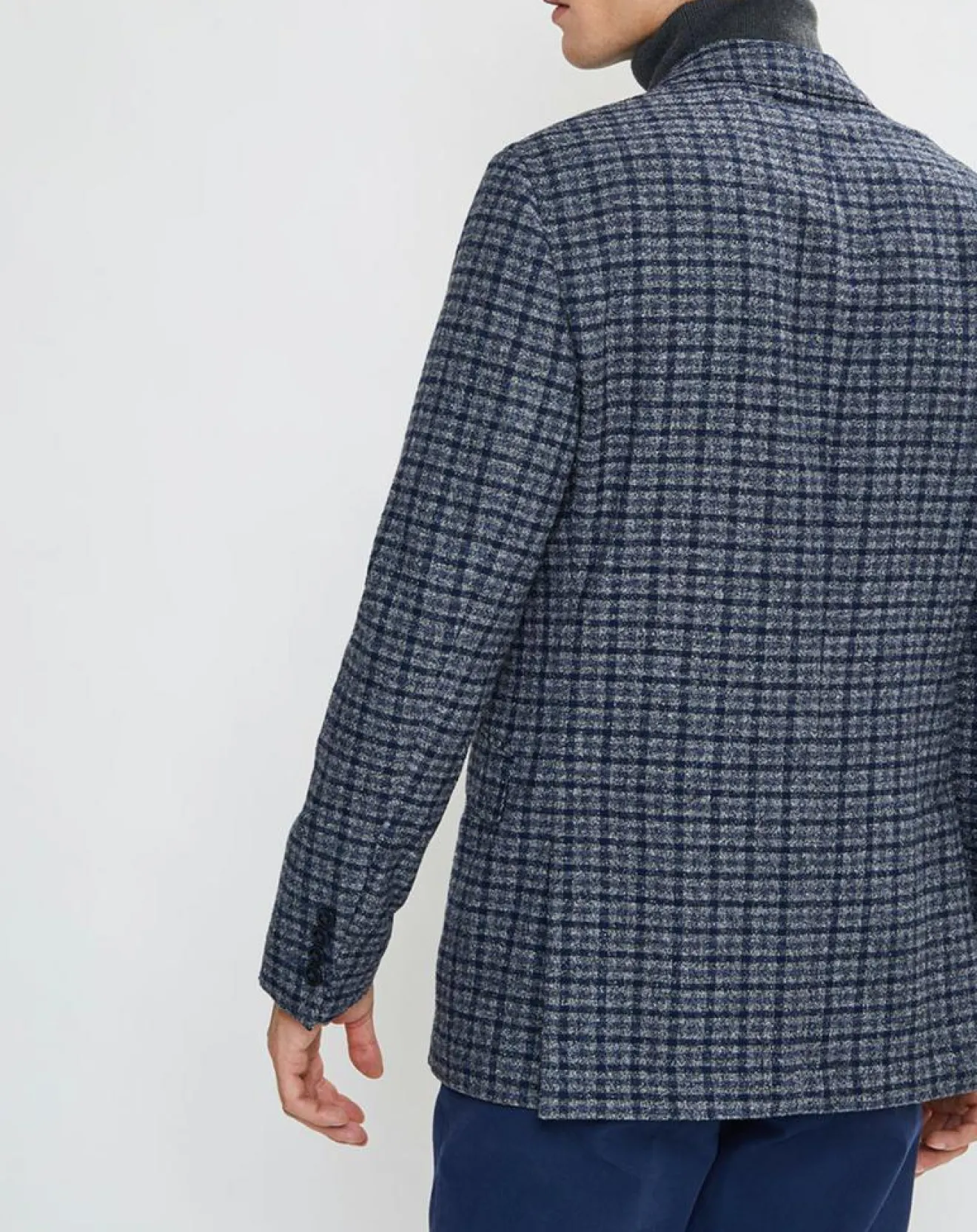 Homme Hackett London Veste Vichy tricolore bleu/gris