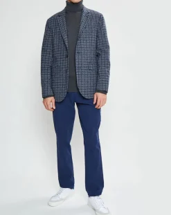 Homme Hackett London Veste Vichy tricolore bleu/gris