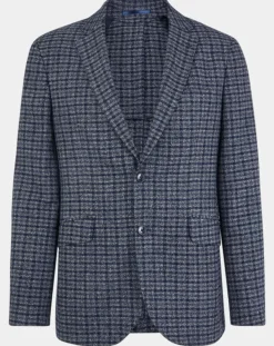 Homme Hackett London Veste Vichy tricolore bleu/gris