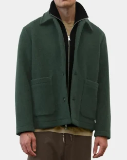 Best Marc O'Polo Veste worker en Laine mélangée Manteco verte