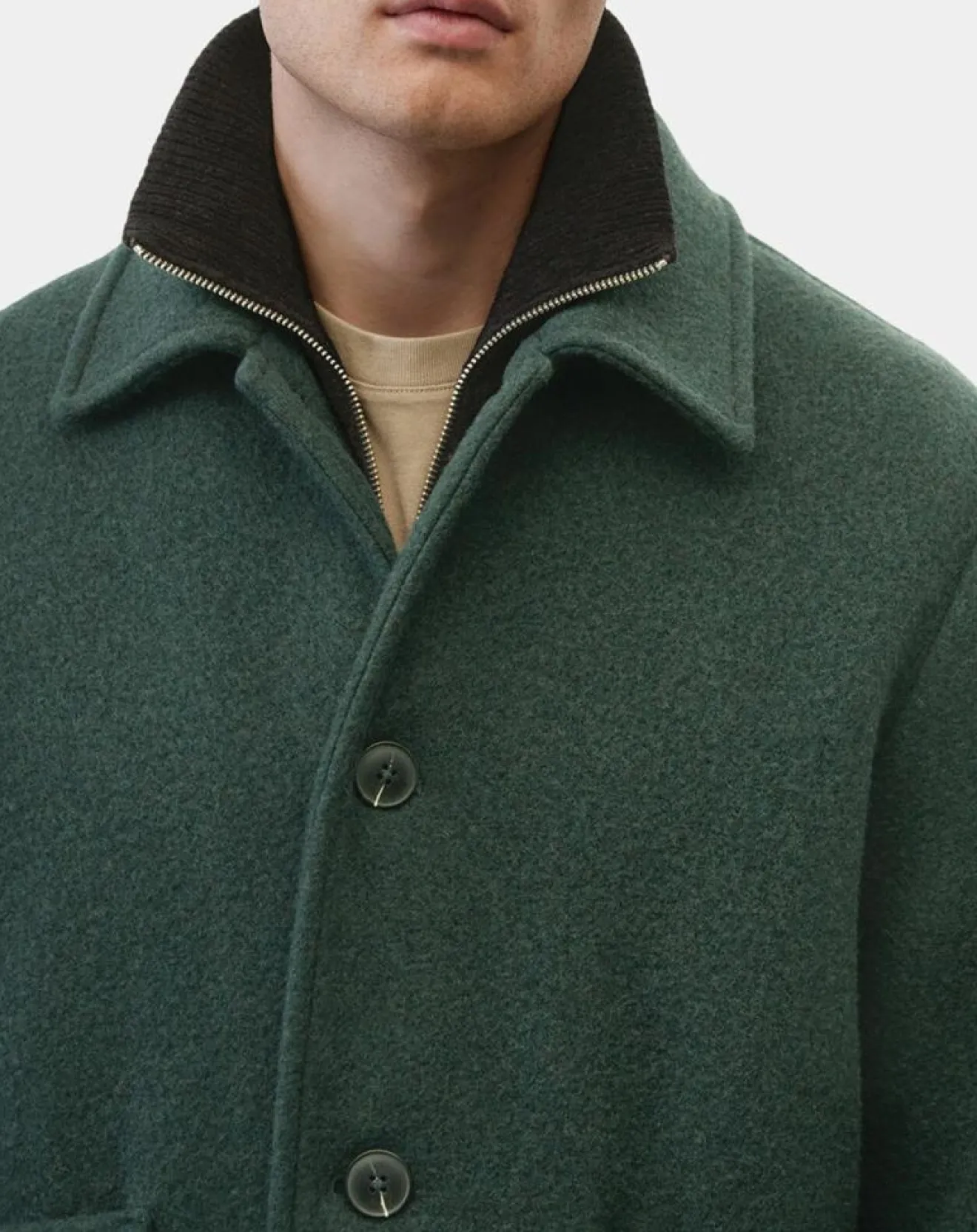 Best Marc O'Polo Veste worker en Laine mélangée Manteco verte